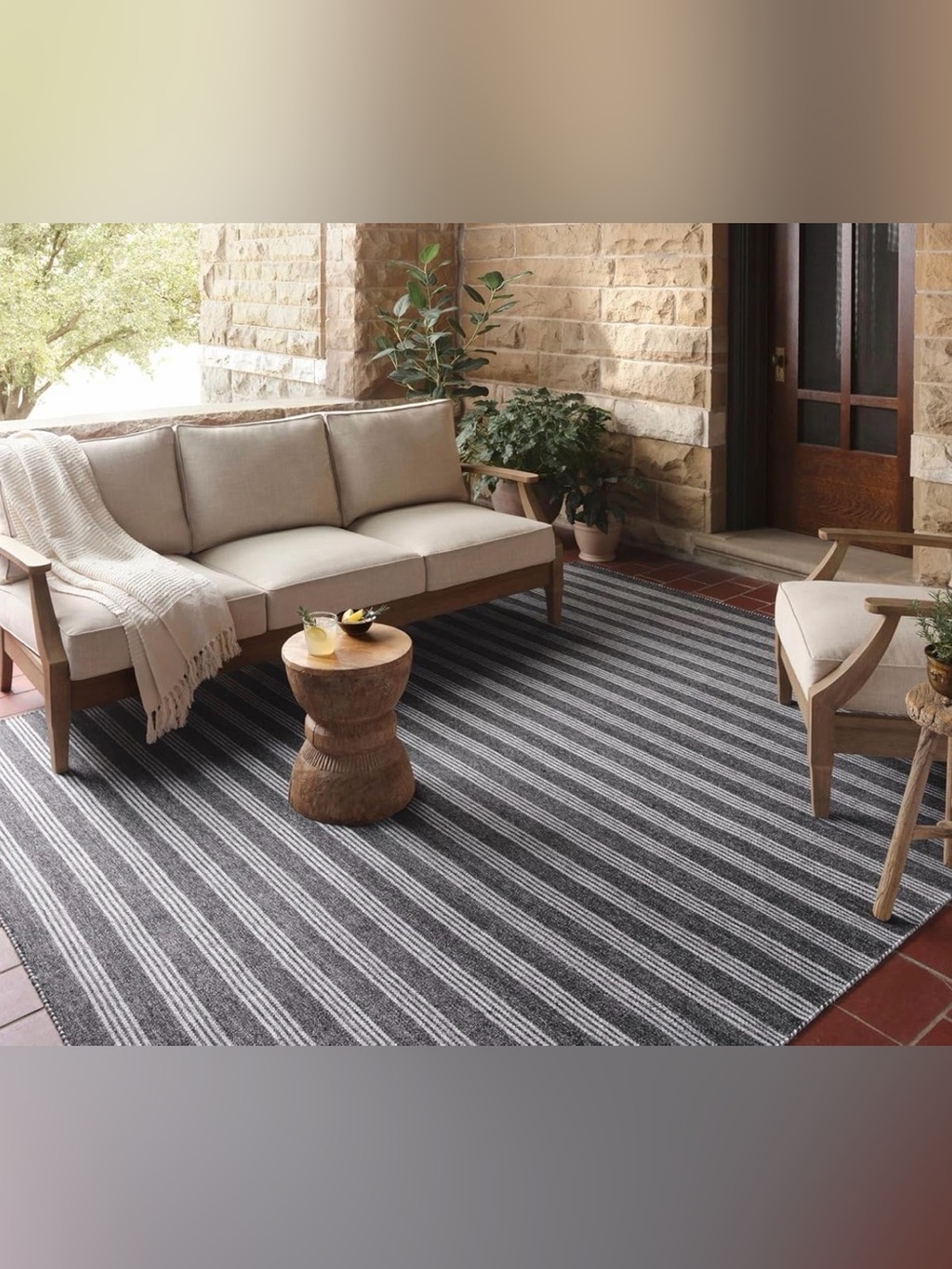 Loloi by Magnolia Home “Charlie” Charcoal/Grey Rug 7'-9" x 9'-9", LIKE NEW